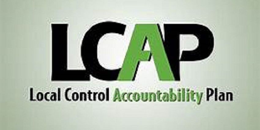 Upper case letters "LCAP" and the Local Control Accountability Plan written underneth