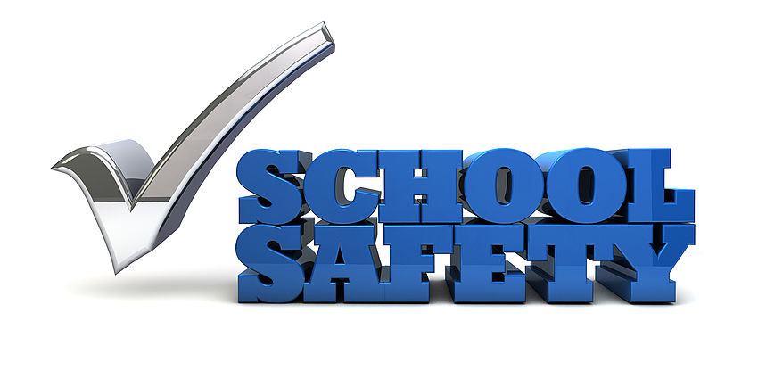 School safety with check mark