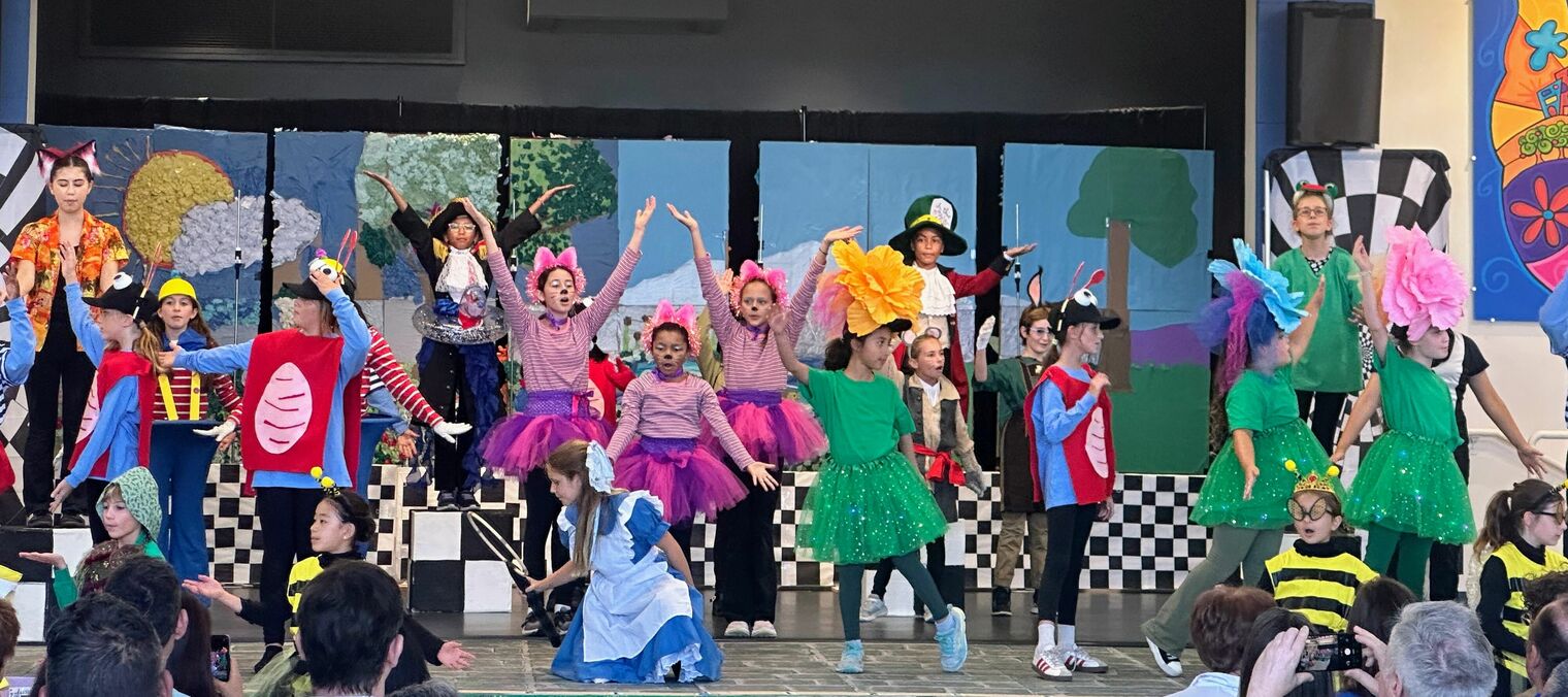 Student performance of Alice in Wonderland Jr.